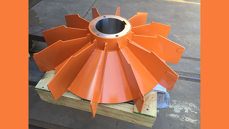 Gearbox Cooling Mining Industry Radial Blade Impeller Fans