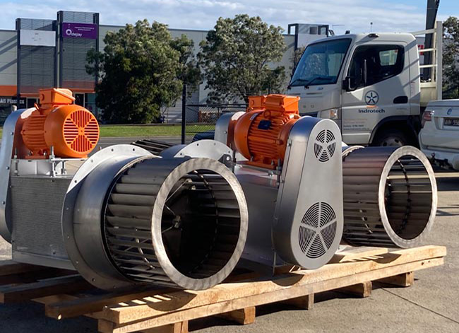 Plug fans for oven and furnace recirculation